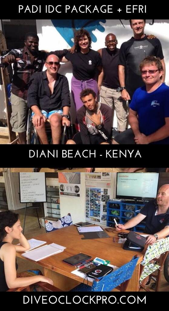 PADI IDC Package- IDC & EFRI (book early and get 5 free specialty instructor courses) - Diani Beach - Kenya