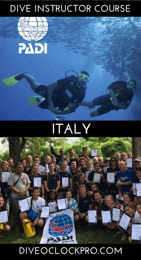 Instructor Course SPECIAL OFFERS - PADI IDC in THAILAND - PORTO CESAREO - Protected Marine Area - Italy