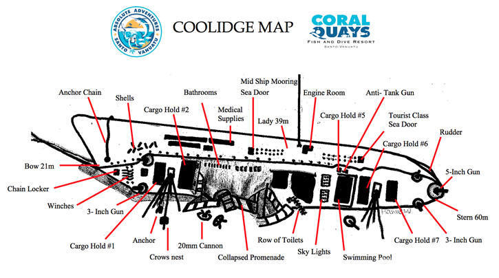 SS President Coolidge The Largest Easy Accessibly Wreck in the World Vanuatu  SSPresidentCoolidgeWreck